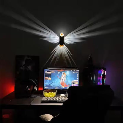 3D  Acrylic Eagle Magic Lamp