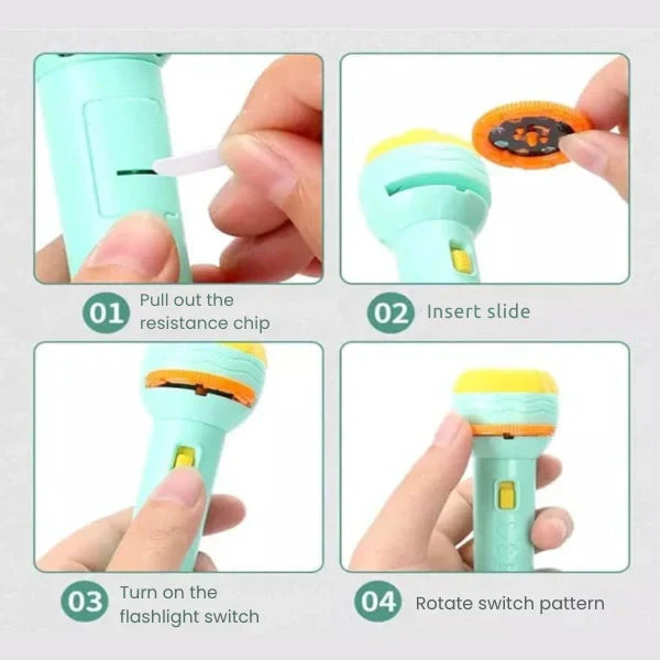 DreamTorch™ – Light Up Tales | Magical Projection | Nighttime Comfort & Sweet Dreams