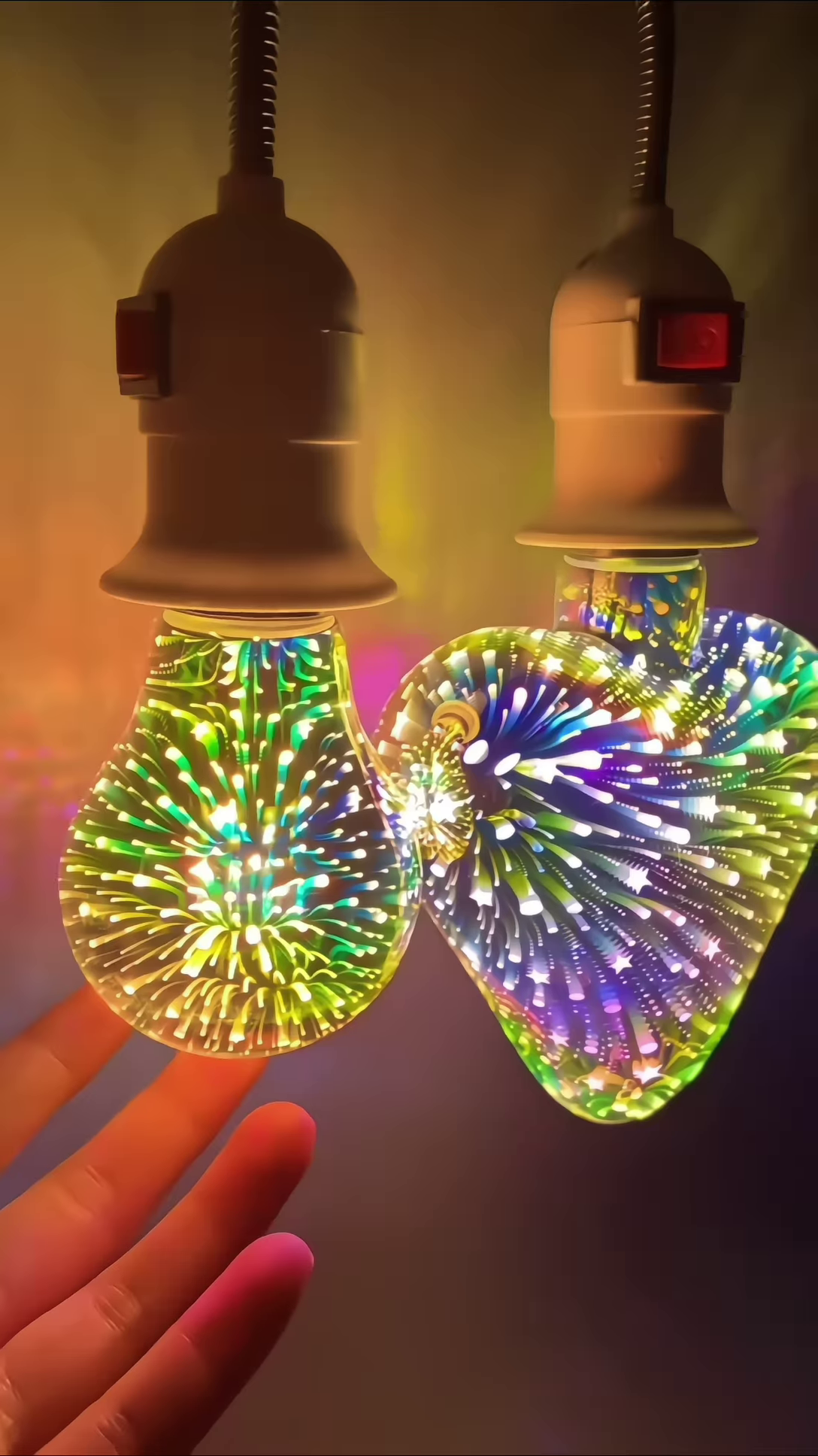 Infinity 3D Fireworks Bulb, 3W LED Light Buy 1 Get 1 Free